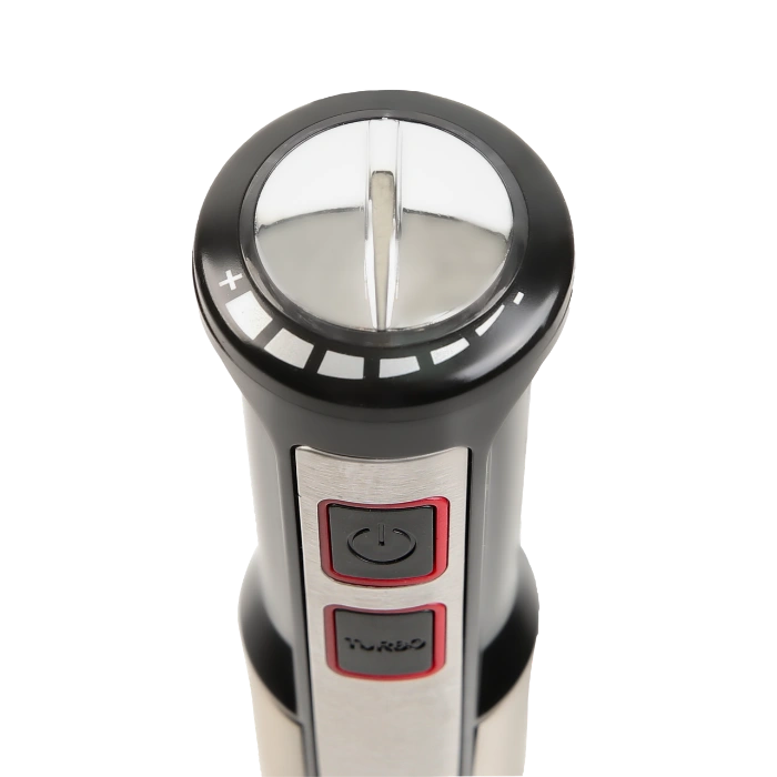 HAUSBERG HB-7668NG Staafmixer 1000W RVS met 2 Snelheden Zwart