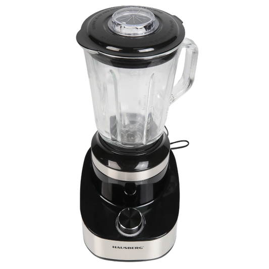 HAUSBERG HB-7765 Mixeur 1,5L avec Moulin à Café 500W Inox