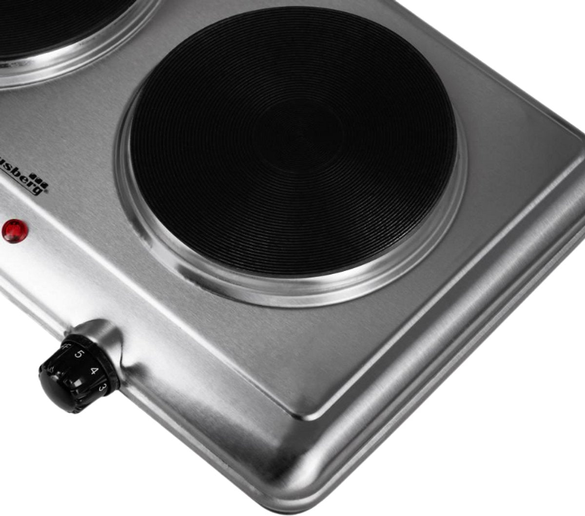 HAUSBERG HB-545IN Table de Cuisson Électrique 2500W à 2 Brûleurs