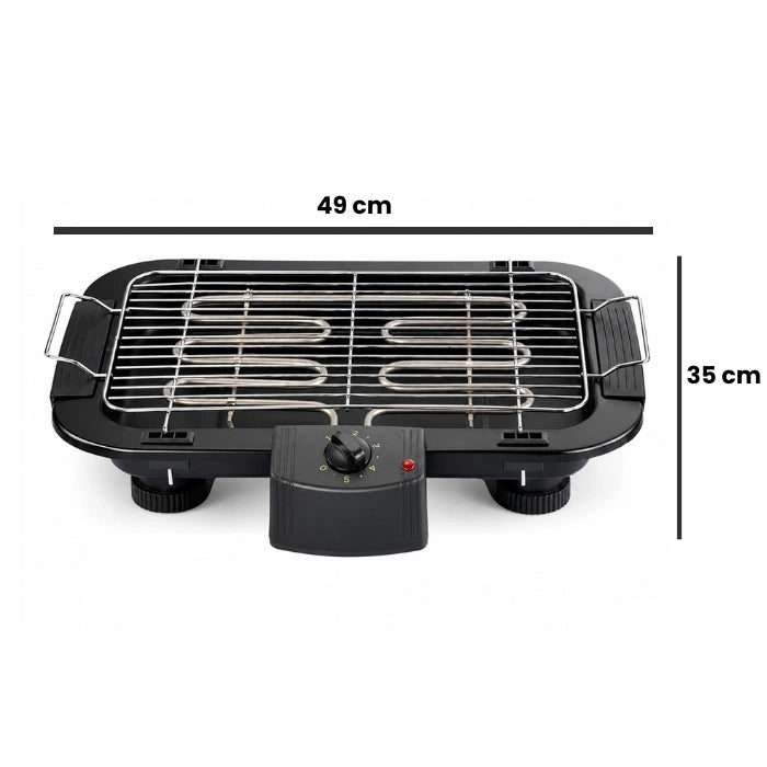 HAUSBERG HB-530NG Elektrische Grill 2000W met Afneembare Plaat & Thermostaat