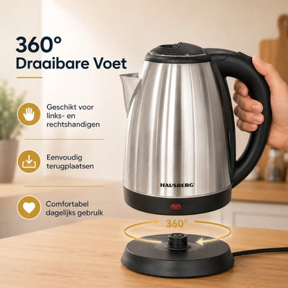 HAUSBERG HB-3615 Stainless Steel Kettle 1.8L 1500W