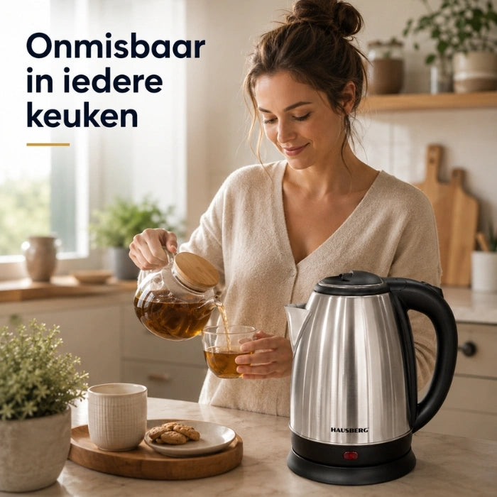 HAUSBERG HB-3615 Stainless Steel Kettle 1.8L 1500W