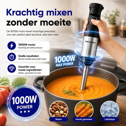 HAUSBERG HB-7704IN Staafmixer 2-in-1 1000W met Garde & Maatbeker