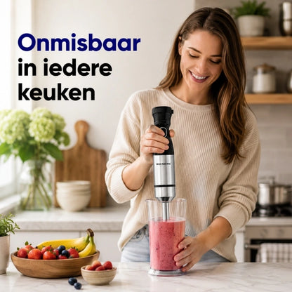 HAUSBERG HB-7704IN Staafmixer 2-in-1 1000W met Garde & Maatbeker