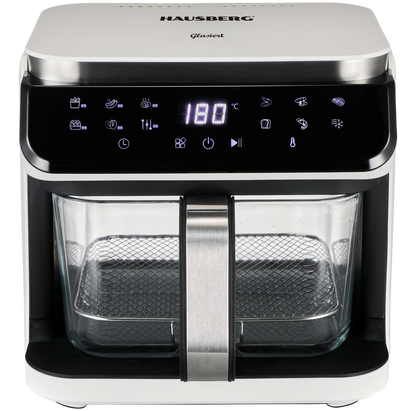 HAUSBERG HB-2343AB Airfryer 6.5L Glazen Mand Wit 1200W
