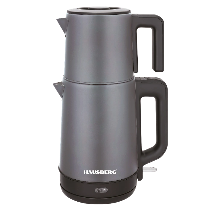 HAUSBERG HB-3636GR Teapot Set 2L Grey Stainless Steel