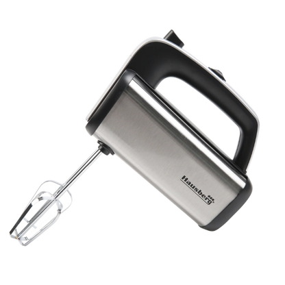 HAUSBERG HB-4201NG Batteur à main 5 vitesses 400W Noir Acier inoxydable