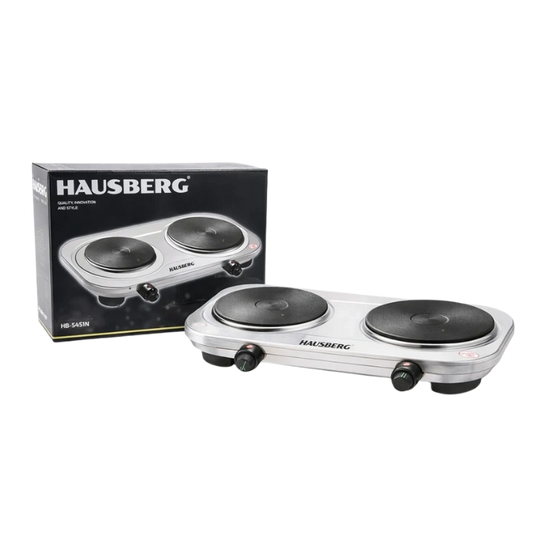 HAUSBERG HB-545IN Electric Hob 2500W with 2 Burners