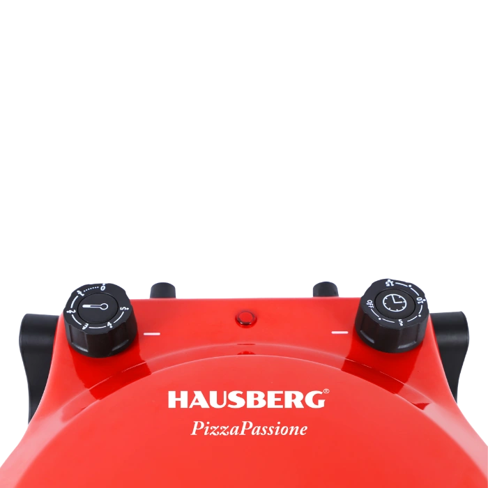 HAUSBERG HB-675RS XL Pizza Oven 405°C met Steenplaat Rood