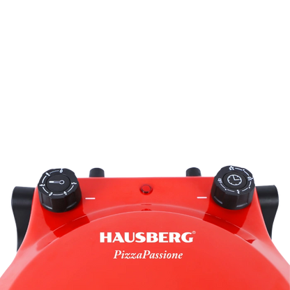 HAUSBERG HB-675RS XL Pizza Oven 405°C met Steenplaat Rood