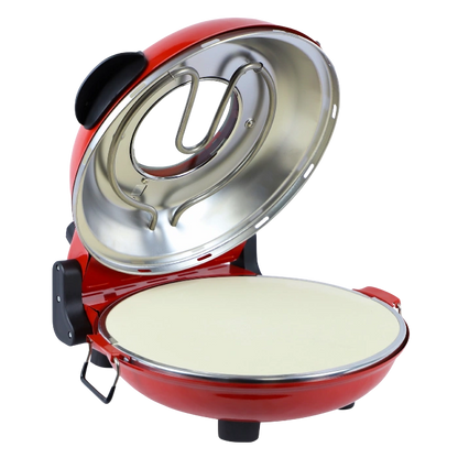 HAUSBERG HB-675RS XL Pizza Oven 405°C met Steenplaat Rood
