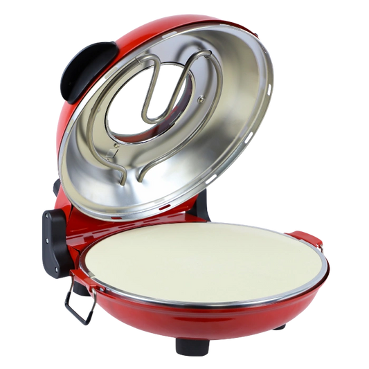HAUSBERG HB-675RS XL Pizza Oven 405°C with Stone Plate Red